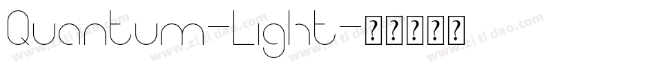 Quantum-Light字体转换