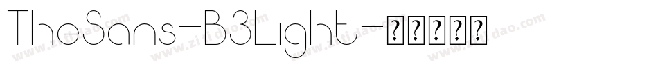 TheSans-B3Light字体转换