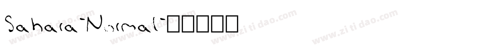 Sahara-Normal字体转换