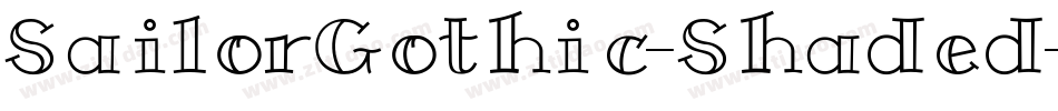 SailorGothic-Shaded字体转换