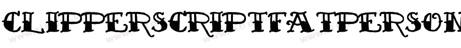 ClipperScriptFatPersonalUse-qxqV字体转换