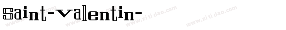 Saint-Valentin字体转换