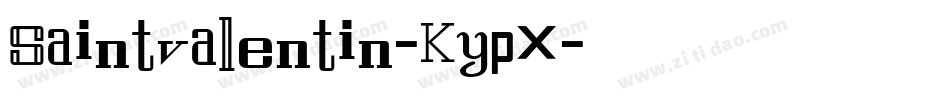 Saintvalentin-KypX字体转换