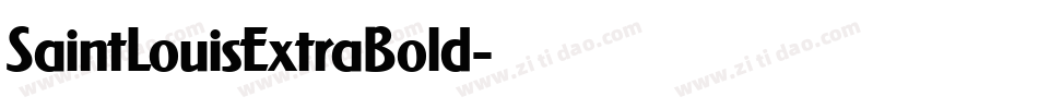 SaintLouisExtraBold字体转换