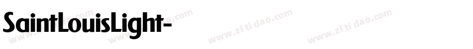 SaintLouisLight字体转换