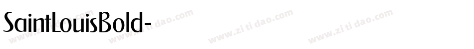 SaintLouisBold字体转换