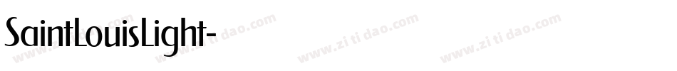 SaintLouisLight字体转换
