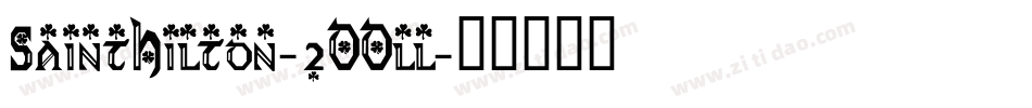 SaintHilton-2OOll字体转换