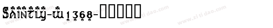 Saintly-w1368字体转换