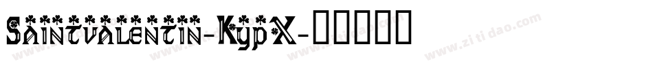 Saintvalentin-KypX字体转换