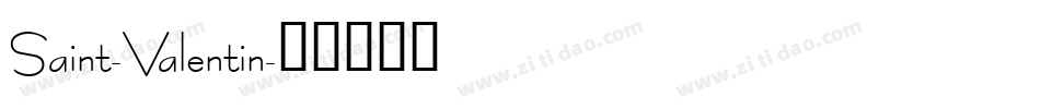 Saint-Valentin字体转换