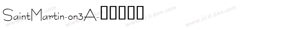 SaintMartin-on3A字体转换