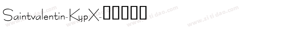 Saintvalentin-KypX字体转换