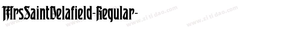 MrsSaintDelafield-Regular字体转换