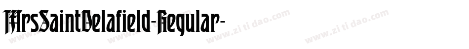 MrsSaintDelafield-Regular字体转换