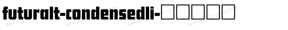 futuralt-condensedli字体转换