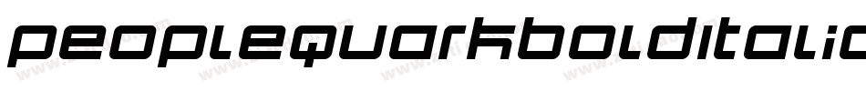 PeopleQuarkBoldItalic-13Le字体转换