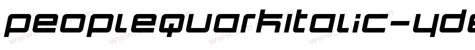 PeopleQuarkItalic-YD8a字体转换