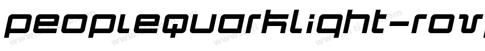 PeopleQuarkLight-roVp字体转换