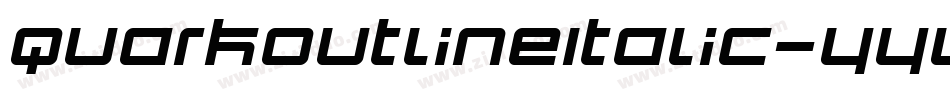 QuarkOutlineItalic-yYYV字体转换