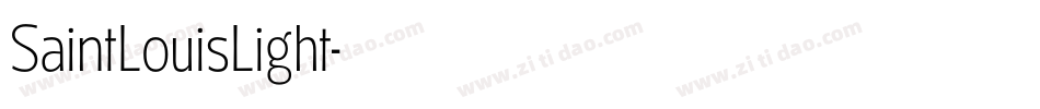 SaintLouisLight字体转换