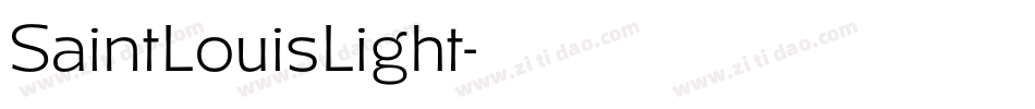 SaintLouisLight字体转换