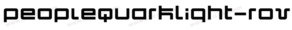 PeopleQuarkLight-roVp字体转换