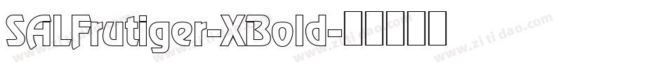 SALFrutiger-XBold字体转换