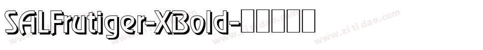 SALFrutiger-XBold字体转换
