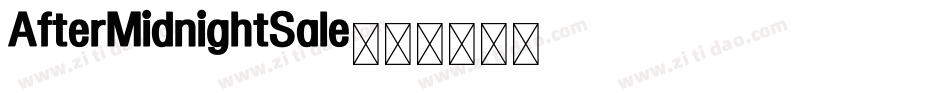 AfterMidnightSale字体转换