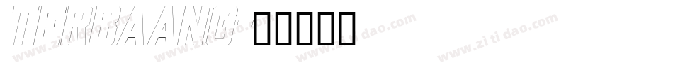TERBAANG字体转换