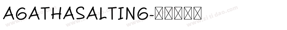 AgathaSalting字体转换