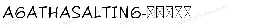 AgathaSalting字体转换