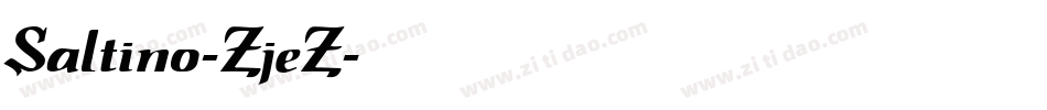 Saltino-ZjeZ字体转换