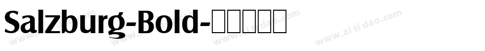 Salzburg-Bold字体转换