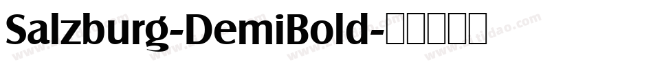 Salzburg-DemiBold字体转换