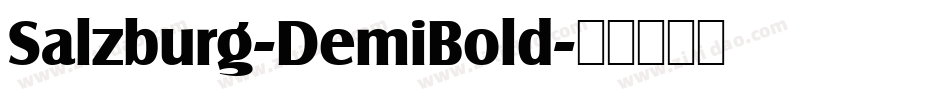Salzburg-DemiBold字体转换