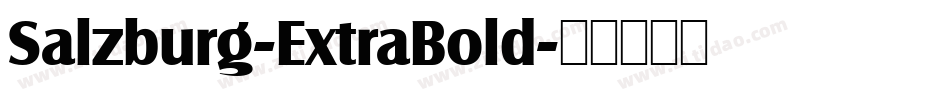 Salzburg-ExtraBold字体转换