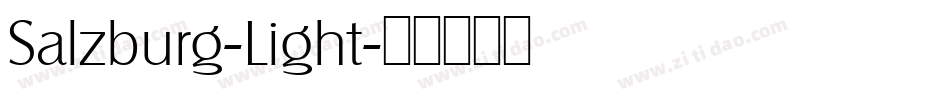Salzburg-Light字体转换