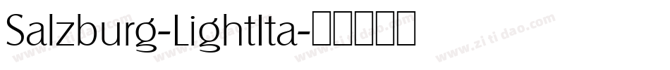 Salzburg-LightIta字体转换