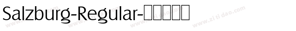 Salzburg-Regular字体转换