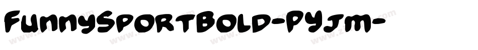 FunnySportBold-PYjm字体转换