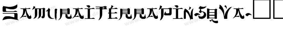 SamuraiTerrapin-5qVa字体转换