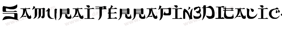 SamuraiTerrapin3DItalic-yWa3字体转换