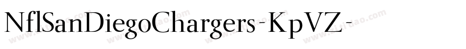 NflSanDiegoChargers-KpVZ字体转换