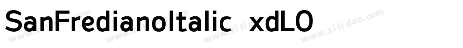 SanFredianoItalic-xdLO字体转换 SanFredianoItalic-xdLO字体转换