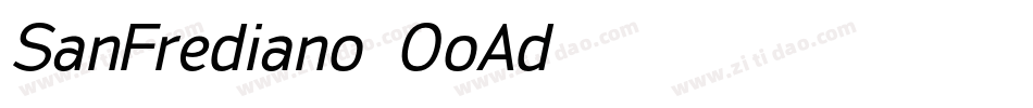 SanFrediano-OoAd字体转换