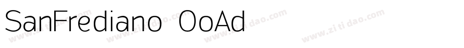 SanFrediano-OoAd字体转换