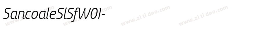 SancoaleSlSfW01字体转换