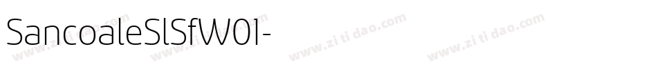 SancoaleSlSfW01字体转换